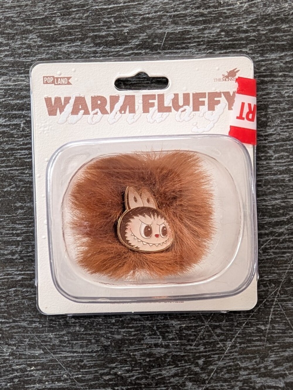 Labubu Pompom Ring - Pop Mart Warm Fluffy Holiday Series